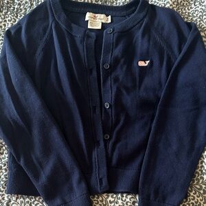 Vineyard Vines Dark Blue Button-Up Cardigan
